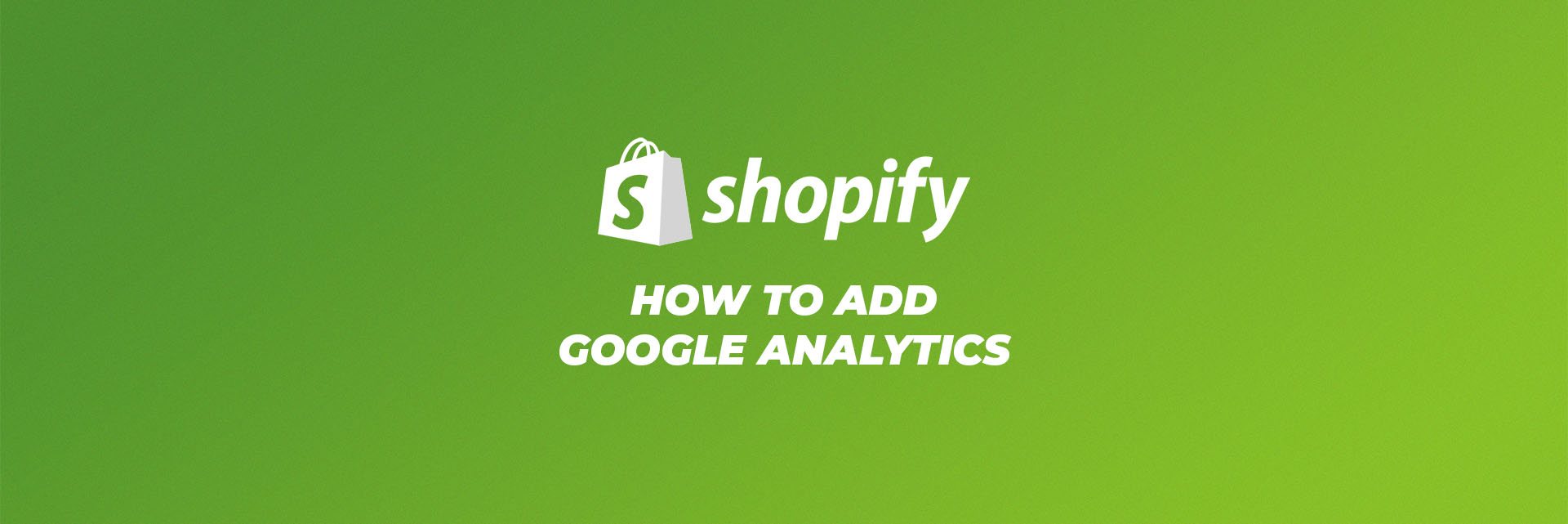 how to add google analytics