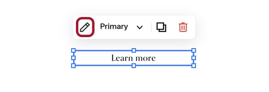 Button block settings