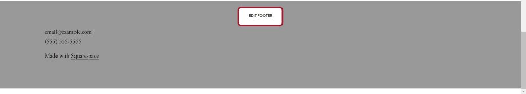 "Edit Footer" button