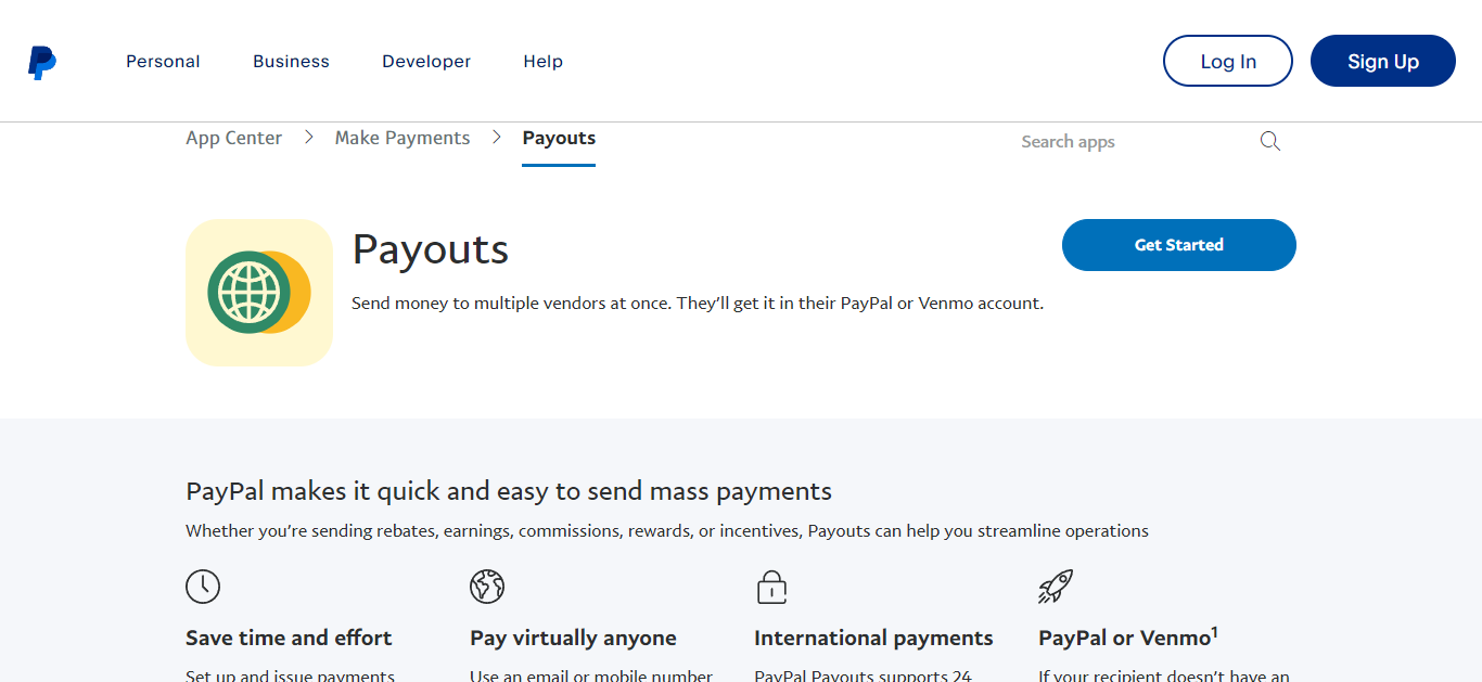 paypal payouts