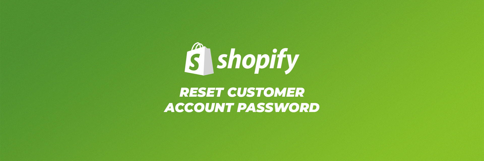 reset customer account password