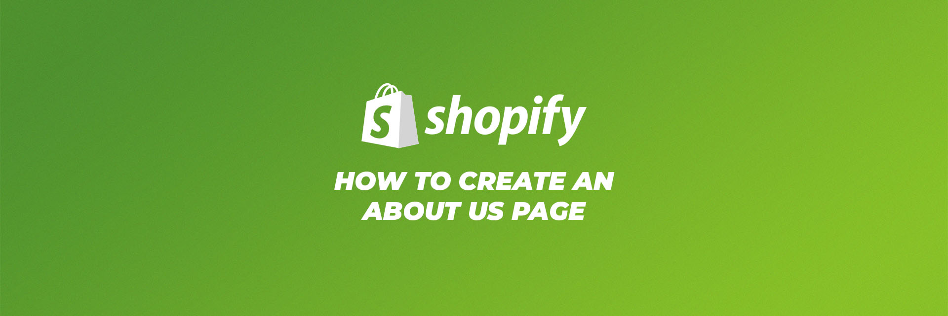 about us page shopify?
