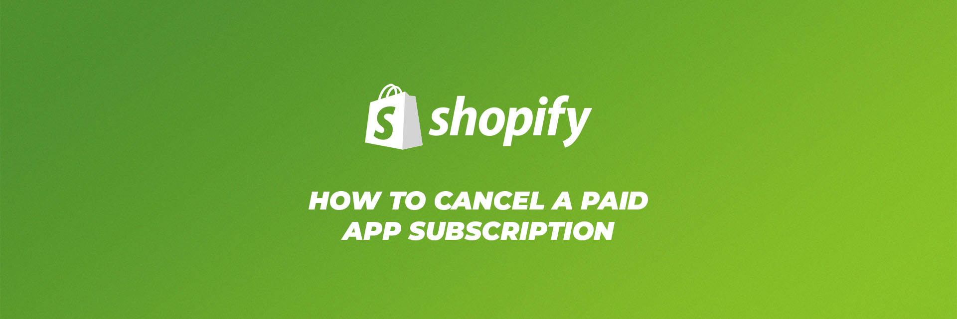 cancel subscription