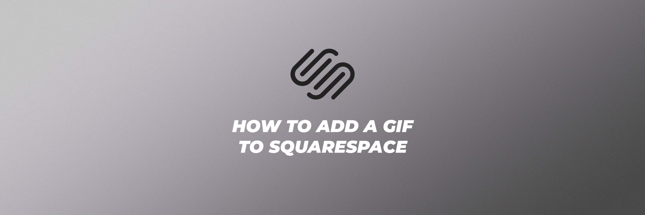 How to add a GIF to Squarespace